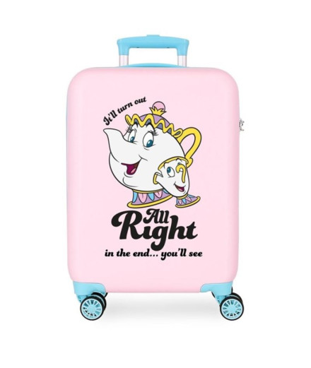 Disney Trolley Trolley Abs 55Cm.4R. Tudo Certo Rosa