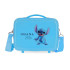 Necessaire Disney Adapt. Estojo de Cosmética Abs Fun Stitch Ohana Azul