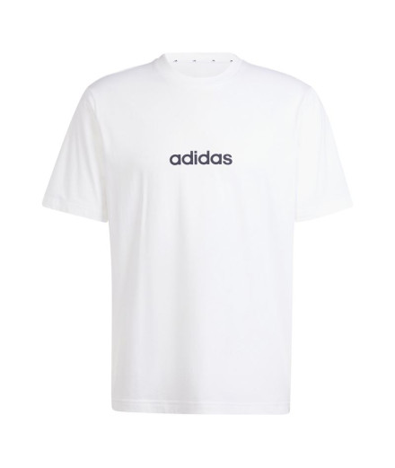 Camiseta adidas Homem Linerar Single Branco/Preto
