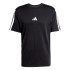 Camiseta adidas Homem 3 riscas simples preto/branco