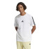 Camiseta adidas Homem 3 riscas simples branco/preto