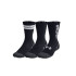 Meias Fitness Under Armour por Perf Tech Nov 3pk Crew Preto