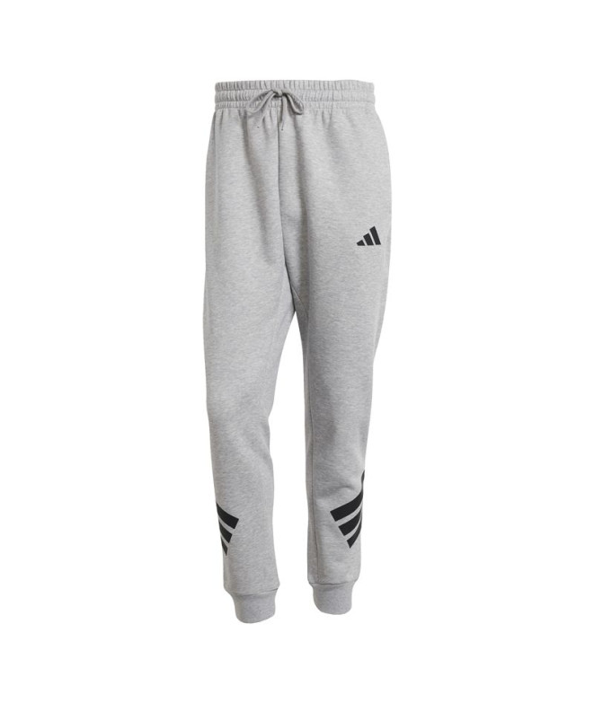 Calça adidas Homem Future Icons 3-Stripes Cinzento