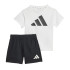 Conjunto adidas Bebês Grande logótipo preto/branco