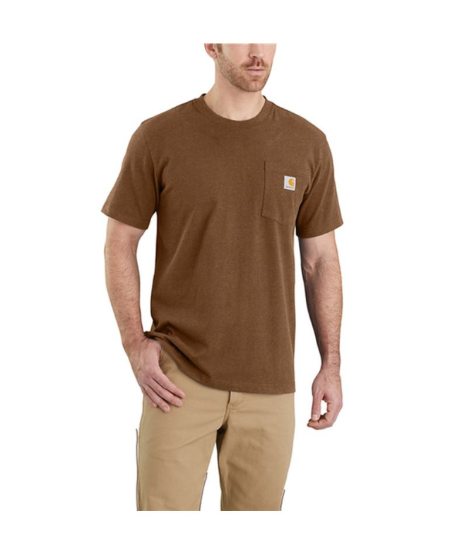 Camiseta Homem T-Shirt Carhartt K87 Pocket S/S...
