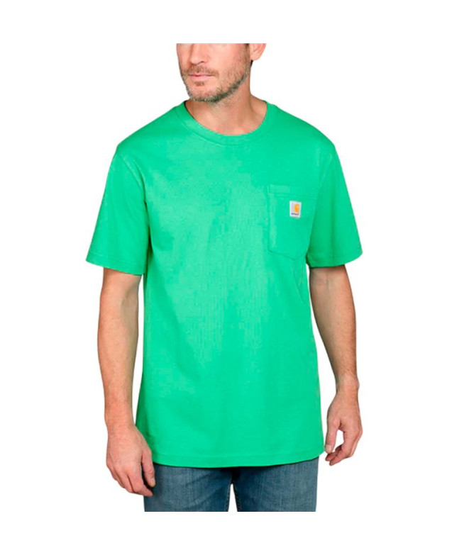 Camiseta Homem T-Shirt Carhartt K87 Pocket S/S...