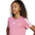 Camiseta Fitness adidas Menina de Jg Tr-Es 3Bandas Pink