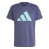 Camiseta Fitness adidas Homem by Train Essentials Feelready Logo Training Azul