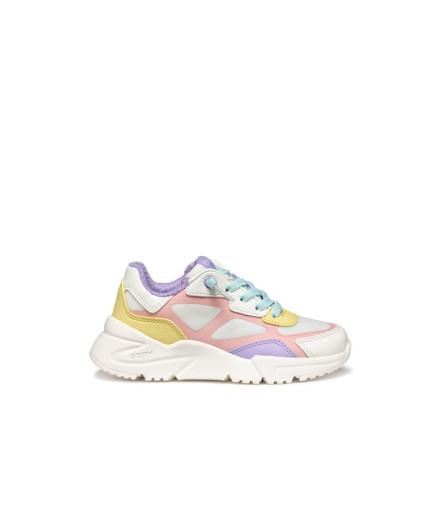 Sapatilhas Menina Geox Loftus Branco/Multicolor