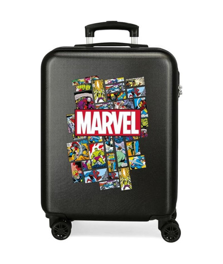 Mala Marvel Abs 55Cm.4R.Comic Marvel Preto