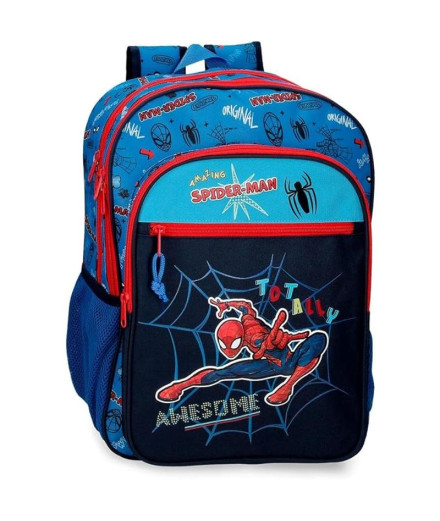 Mochila Marvel Adap. 42Cm 2C. Homem-Aranha Totalmente...