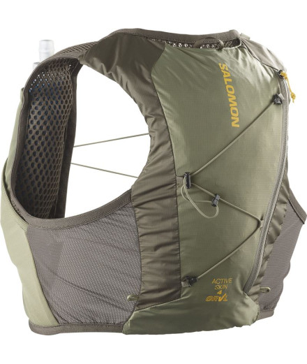 Colete Trail Salomon Set de Active Skin 4 Grvl Wren/Deep...