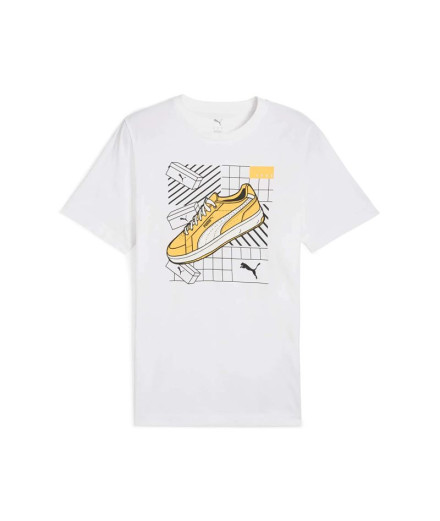 Camiseta Puma Graphics Sneaker Puma Branco, Homem