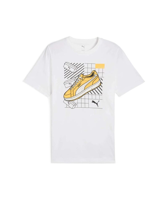 Camiseta Puma Graphics Sneaker Puma Branco, Homem