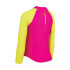 Camiseta Natação Top Menina de Zoggs Manga comprida Zip Sun Amarelo/Rosa