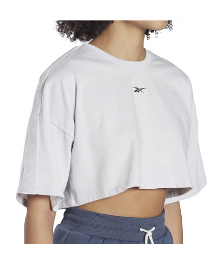 Camiseta de Fitness Reebok Crop Vetor Velour