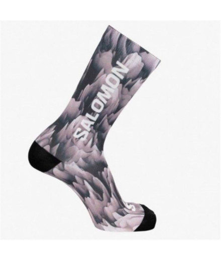 Meias Casual Salomon de Creamy Lava Crew Phantom