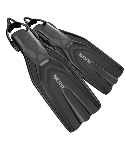Barbatanas Estilo Correia de funda preta Seac