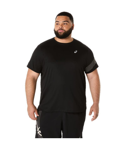 Camiseta Running Top Homem por ASICS ASICS Icon Ss Preto