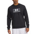 Moletom Under Armour Homem Rival Terry Logo Crew Preto