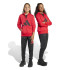 adidas Infantil Fato de treino com grande logótipo vermelho/preto