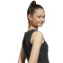 Camiseta adidas Menina Jg Linear Tank Preto/Branco