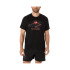 Camiseta Trail Top Homem de ASICS Fujitrail Logo Ss Preto/Carvão/Coral