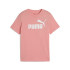 Camiseta Puma Essentials No. 1 Logo G Rosa para mulher