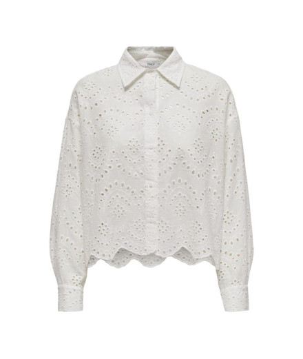 Camisas Only Onlvalais L/S Cloud Dancer Mulher