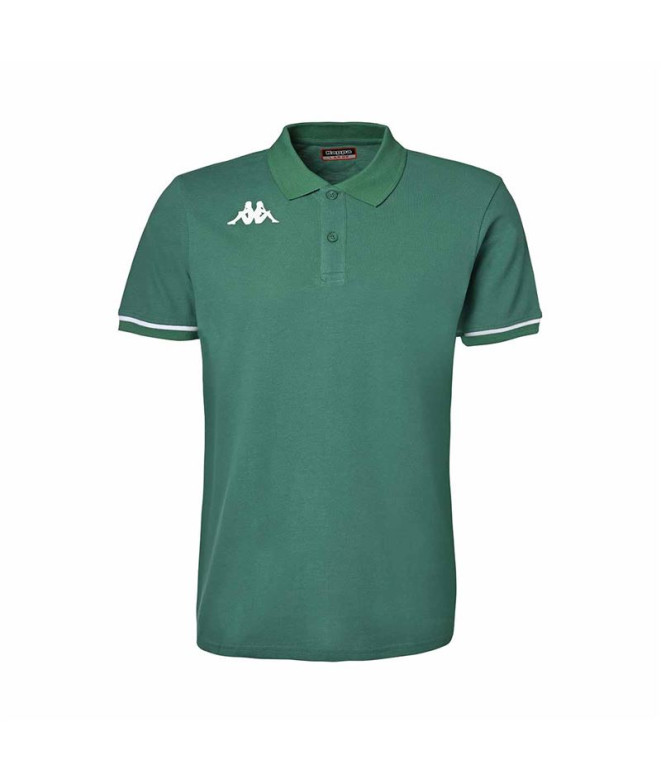 Polo Kappa Homem Barli Verde/Branco