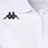 Polo Kappa Mulher Barla Branco/Preto