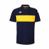 Polo Kappa Homem Dianetti Azul Marinho/Amarelo Cromo