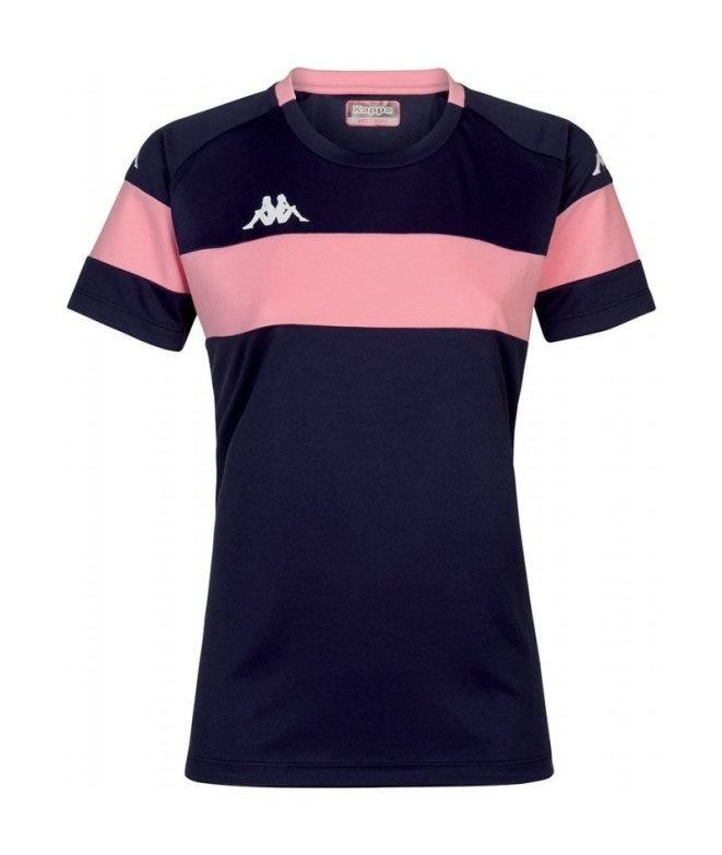 Camiseta Futebol Kappa Mulher de Dareta Blue...