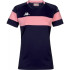 Camiseta Futebol Kappa Mulher de Dareta Blue Marine/Pink