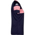 Camiseta Futebol Kappa Mulher de Dareta Blue Marine/Pink