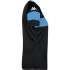 Camiseta Futebol Kappa Mulher de Dareta Black/Blue Sky
