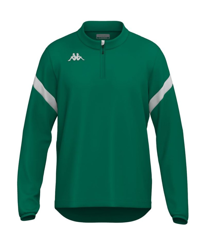 Moletom Fitness Kappa Homem Dolvole Verde/Branco