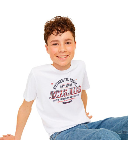 Camiseta Infantil Jack and Jones Jjelogo Oneck 2Col 24/25...