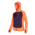 Casaco Mulher Trx2 Hybrid LT WM Pro Coral fusion/uva gothic