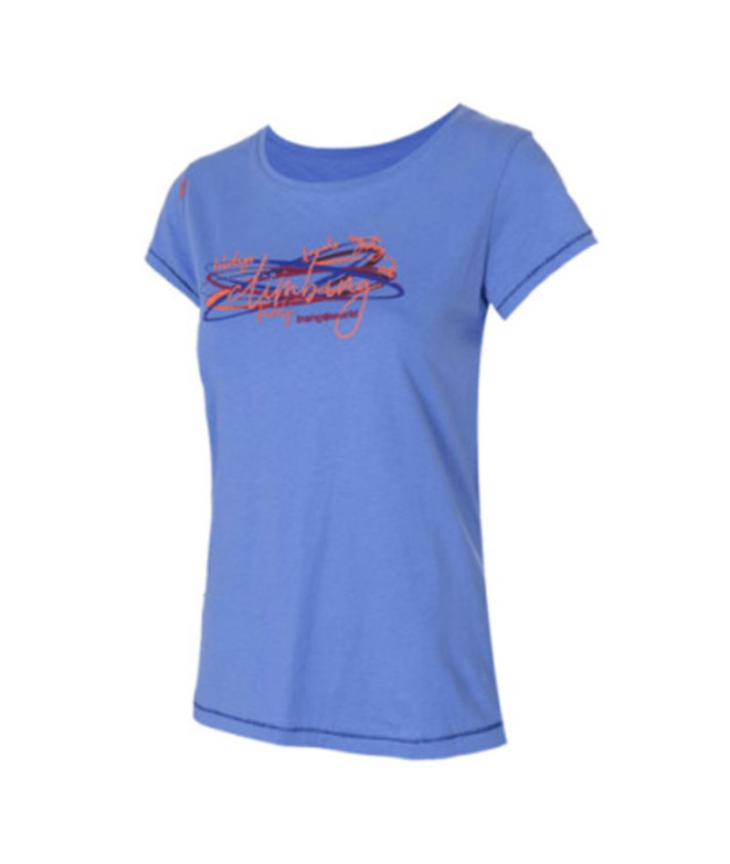 Camiseta Trangoworld Mulher Cervia Azul-centáurea