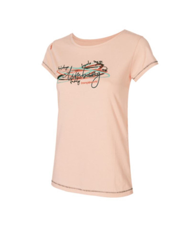 Camiseta Trangoworld Mulher Cervia Pêssego pálido