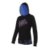 Moletom Trangoworld Mulher Rosendal Caviar/Ciano azul