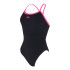 Fato de banho Natação Mulher de Zoggs Blaze Skyback Preto/Magenta