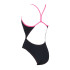 Fato de banho Natação Mulher de Zoggs Blaze Skyback Preto/Magenta