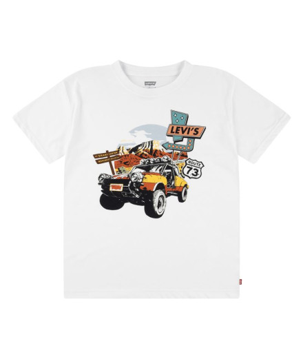 Camiseta Menino Levi's Lvb Day Trip Branco Brilhante