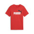 Camiseta Infantil Puma Essentials 2 Color No.1 Logo Vermelho Fogo