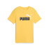 Camiseta Infantil Puma Essentials 2 Color No.1 Logo Sunny Yellow