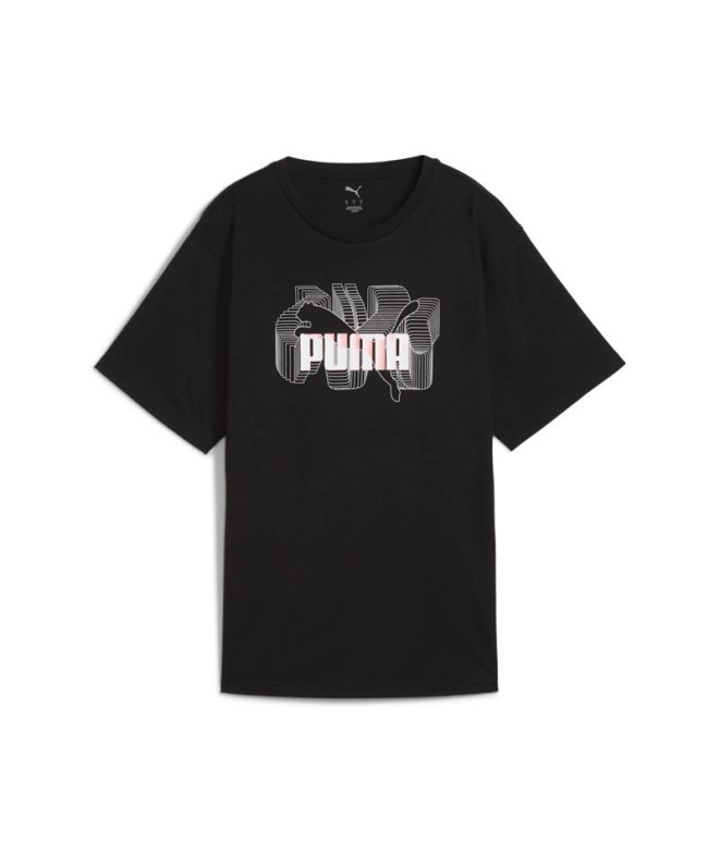 Camiseta Mulher Puma Graphics Stacked No. 1...
