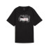 Camiseta Mulher Puma Graphics Stacked No. 1 Logo Relaxed Preto