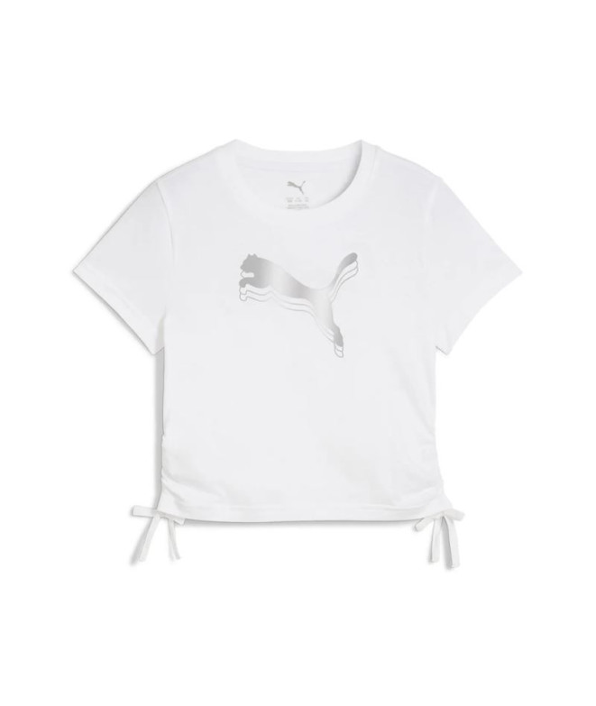 Camiseta Menina T-shirt com nó metálico Puma...